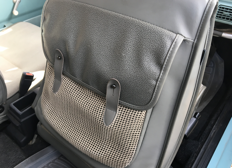 Look at these seat backpacks!